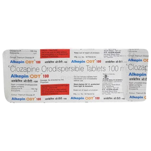 alkepin odt 100mg tablet 10's